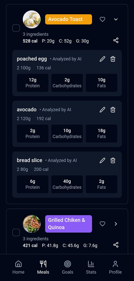 Análisis de ingredientes por IA